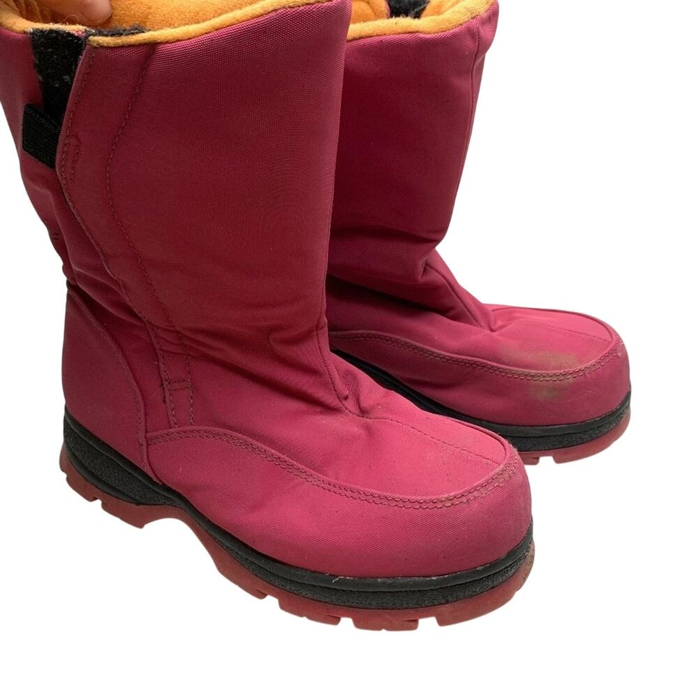 Lands End Girls Kids Pink Waterproof Warm Winter Boots Sledding Play sz 2